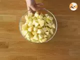 Crêpes-Samosas mit Äpfeln, karamellisiert - Zubereitung Schritt 3